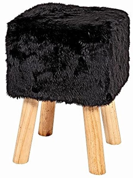 HAKU Möbel Hocker - schwarz - H. 45cm x B. 30cm - HAKU-30564