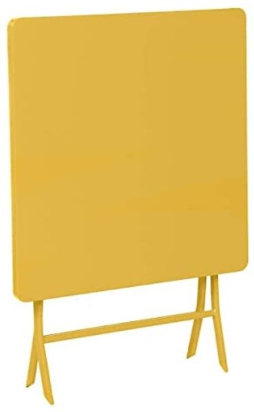 Hespéride - Quadratischer klappbarer Gartentisch Greensboro Senfgelb - 2 Plätze - Senfgelb Bild 5