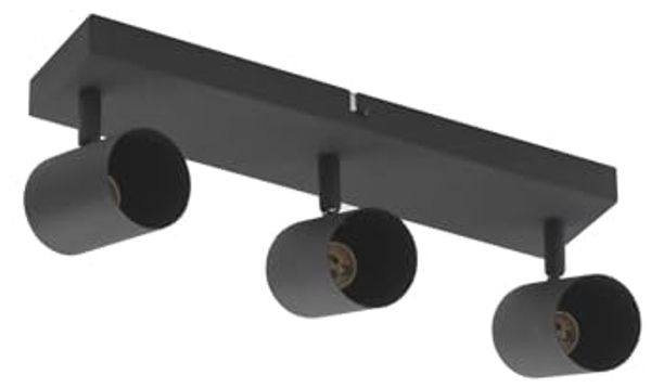 Lindby Deckenstrahler Jorell, Metall, Schwarz IP20, 3 x 10 W LED