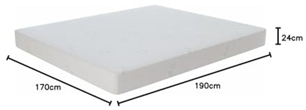 Mundialflex Kactus4stratiH24_170 x 190 x 24, Memory Foam, 170x190 cm Doppelbett Bild 2