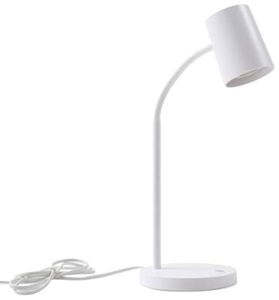 Lindby Schreibtischlampe Radka, Kunststoff Weiß IP20, 1 x 10 W LED