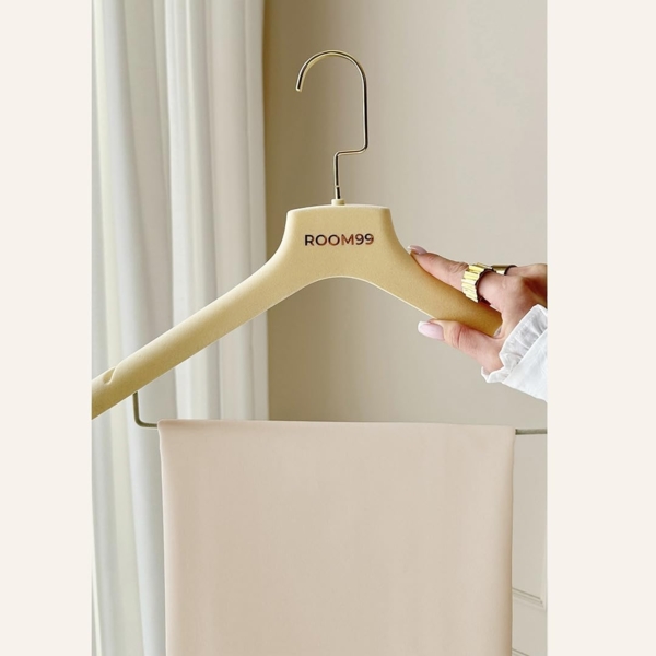 ROOM99 Vorhang mit Kräuselband Aura 180x260 cm Breite x Höhe Schiebegardinen Deko Modern Curtain Gardine Wohnzimmer Schlafzimmer Creme, 1 Stück Bild 5