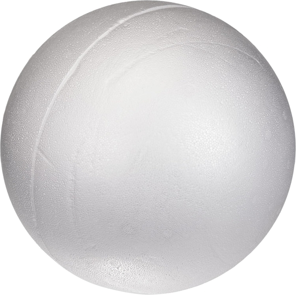Styropor-Kugeln, 2 Halbschalen, 25 cm ø