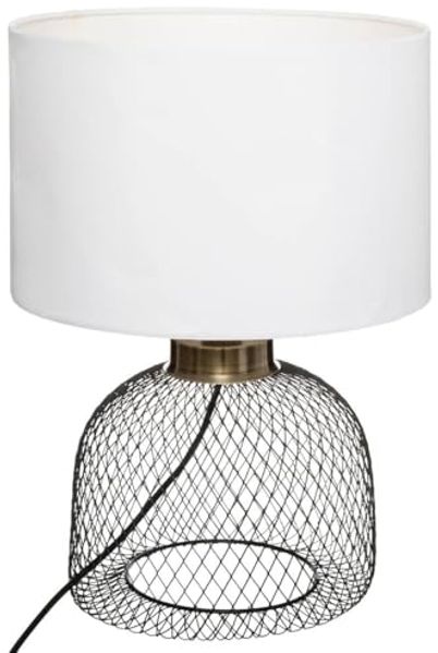Tischlampe EMIE, mit weißem Lampenschirm
