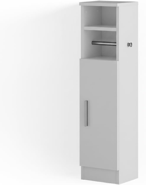 Midischrank Enga Weiß 23 x 90 cm Vicco