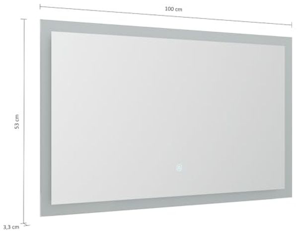 LED Spiegel 100x53 cm mit Touch Bedienung Bild 4