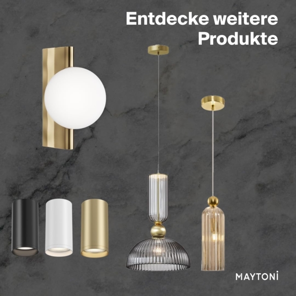 Maytoni Wandleuchte Dallas 3-flammig gold cognac Bild 6