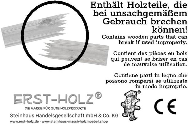 Erst-Holz Etagenbett für Erwachsene weiß 90x200, Nische 80 cm teilbar Bild 9