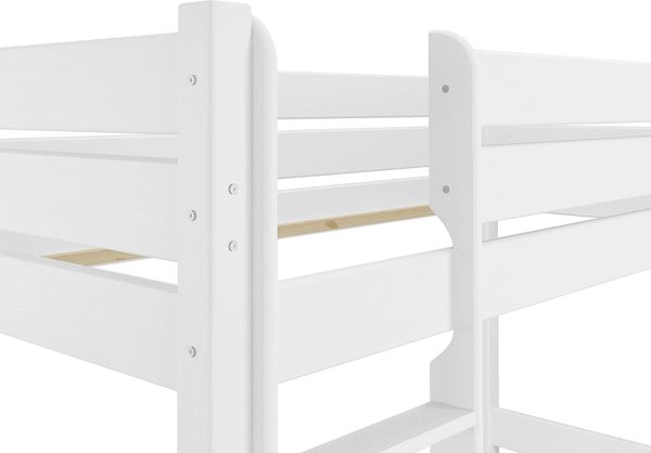 Erst-Holz Etagenbett für Erwachsene weiß 90x200, Nische 80 cm teilbar Bild 5