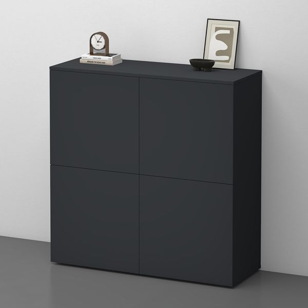 doporro Sideboard Kommode Möbel Mehrzweckschrank Push-to-Open Aufbewahrungsschrank
