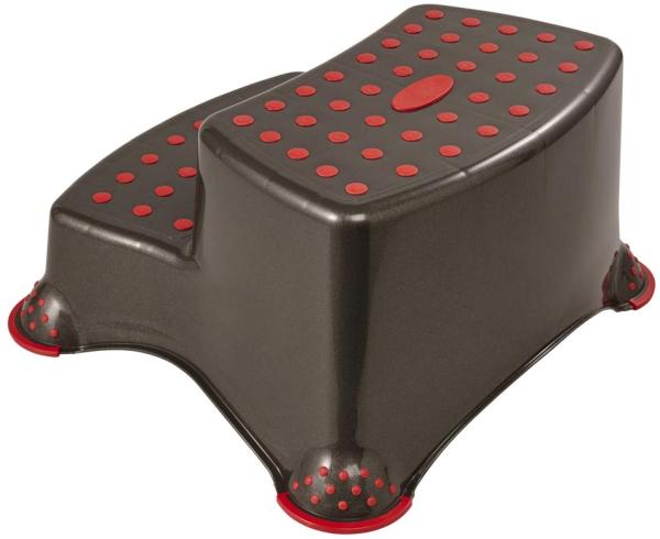 keeeper Cars Zweistufiger Tritthocker, Ab ca. 3 bis ca. 14 Jahre, Anti-Rutsch-Funktion, Igor, Grau Bild 2