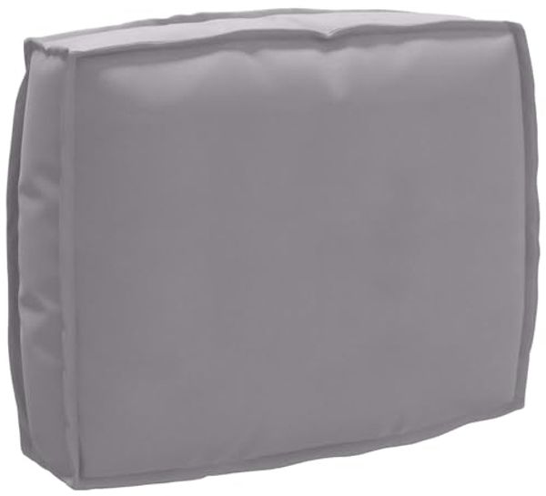 vidaXL Kissen Grau 50 x 40 x 12 cm Oxford-Stoff 42001459