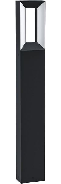 Eglo 98728 LED Stehleuchte RIFORANO Aluguss schwarz / Kunststoff weiß LxBxH:11,0 x 6,0 x 77 cm - IP44 - 2X5W - 3000K