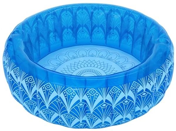 Bestway Family Pool Bohème, Ø 168x53 cm, 401 Liter, PVC, I-Beam-Konstruktion, Böhmisches Design, 2 Getränkehalter, Extrabreite Seitenwände, Schnellverschlussventil, Ab 6 Jahren
