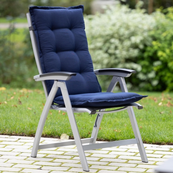 Herlag Hochlehnerauflage Valeria Gartenstuhlauflage für Hochlehner 123x50x7,5cm Muster, Gartenmöbelauflage Design-Edition Bild 2