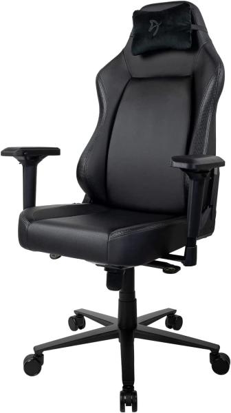 Arozzi Primo - Gamingstuhl, Büro Stuhl - PU-Leder - Bis zu 140 kg, schwarz