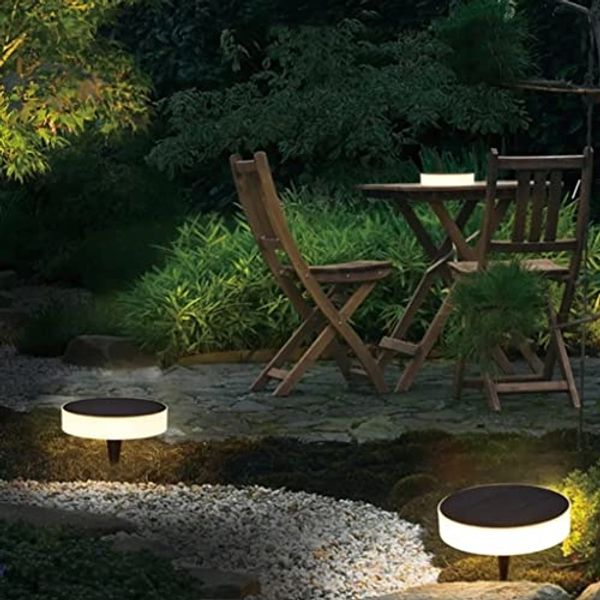 Arnusa LED Solarleuchte Solarlampe Tischlampe Akku 1300 mAh kabellos Gartenlampe Wandleuchte, Farbsteuerung, LED fest integriert, warmweiß, kaltweiß, ohne Stromanschluss