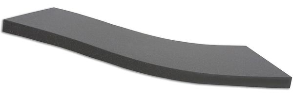 Dibapur ® BLACK: (80 x 200 x 7 cm) Orthopädische Kaltschaummatratze / Akustikschaumstoff - H2 - Ohne Bezug - Germany