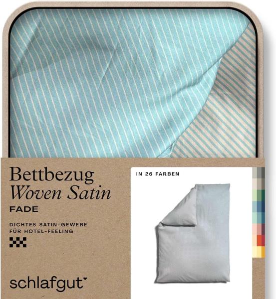 Schlafgut Woven Fade Bettwäsche|Bettbezug einzeln 135x200 cm| purple-light-blue-light