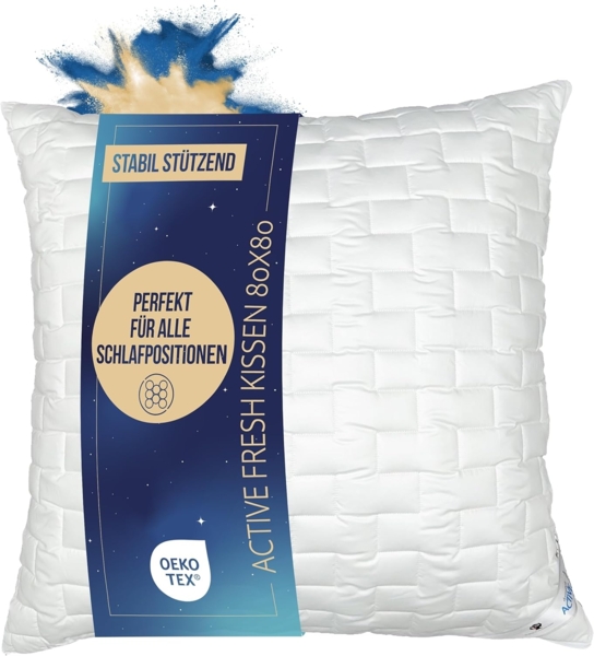 Dormabell Active fresh Kopfkissen Funktions Faserkissen 80x80 kühl