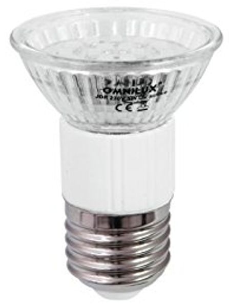 OMNILUX JDR 230V E-27 18 LED UV aktiv