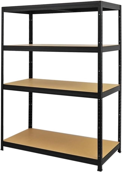 PROREGAL Mega Deal | 3X Schwerlastregal Big Elephant | HxBxT 160 x 120 x 60 cm | Fachlast 200kg | Schwarz | Kellerregal, Steckregal, Garagenregal, Lagerregal Bild 6