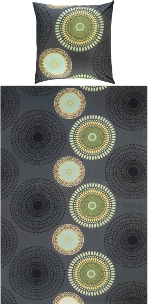 REDBEST Bettwäsche Bettwäsche, Biber, 2 teilig, Kreise Bild 2
