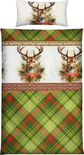 REDBEST Bettwäsche Bettwäsche, Biber, Flanell Karo