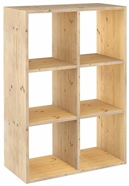 Astigarraga Kit Line Standregal Vollholz-Würfelregal - Dinamic, Bücherregal, Raumteiler, fünf Größen