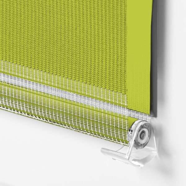 Doppelrollo Klemmfix ohne Bohren 60x100 cm Olivegrün Duo Rollo Klemmrollo Sonnenschutzrollo Fensterrollo für Fenster & Türen Zebrarollo Seitenzugrollo Bild 6