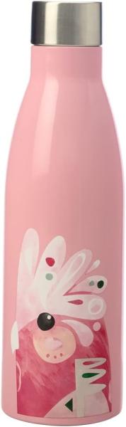 Maxwell & Williams Pete Cromer Trinkflasche, Wasserflasche, Galah, Edelstahl, Mehrfarbig, 500 ml, JR0005