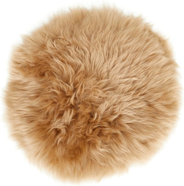 LUXOR living Stuhlkissen Sitzauflage Lammfell, Sitzauflage, rund oder eckig, echtes Lammfell, auch als 4er Set