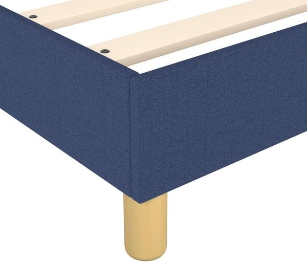 vidaXL Polsterbett, Stoff, 25,0 cm, Blau, 120x200 cm, Natur Bild 7