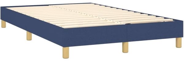 vidaXL Polsterbett, Stoff, 25,0 cm, Blau, 120x200 cm, Natur Bild 4