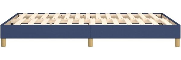vidaXL Polsterbett, Stoff, 25,0 cm, Blau, 120x200 cm, Natur Bild 6