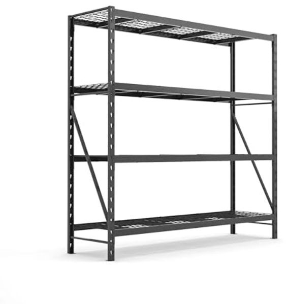 Sanotechnik Industrie Schwerlastregal, Metall, schwarz, 180x53x183 cm