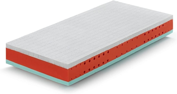 Marcapiuma Rainbow Ergonomisch geformt, Memory-Schaum, Weiß, 80x205 cm Bild 4