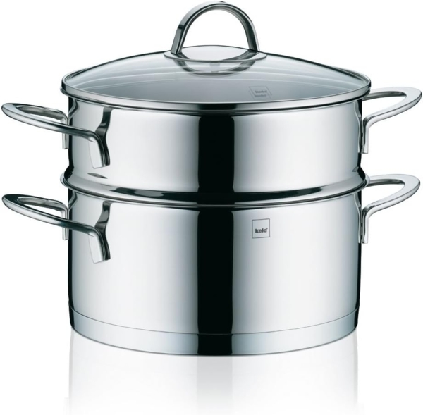 Universal-Dünster Cailin 20 cm, Edelstahl, Silber