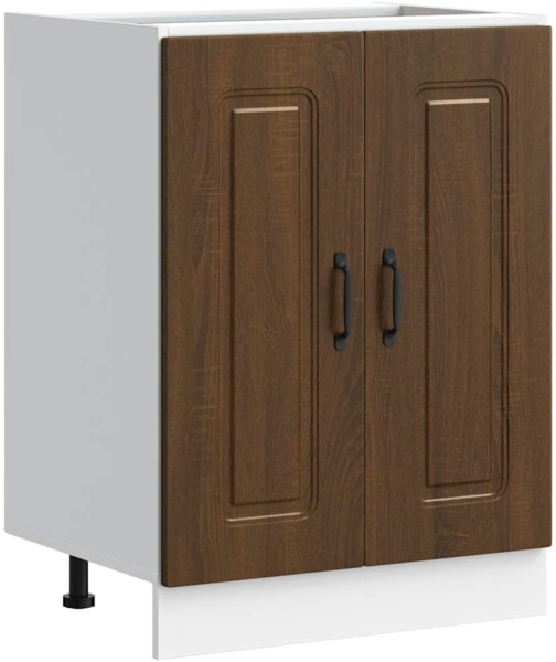 Spülenunterschrank Kalmar Braun Eichen-Optik 60x46x81,5 cm 853444