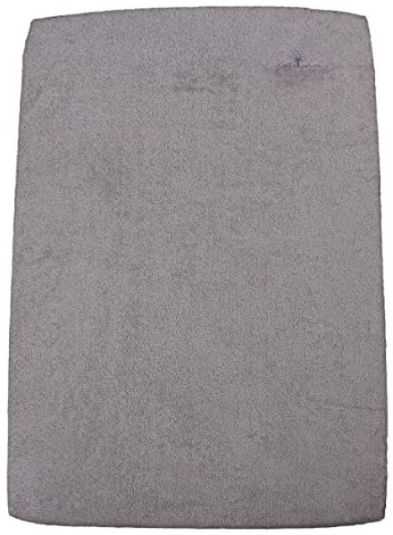 Eveil et Nature Wickelunterlage, elastisch, 55x75 cm, Bio-Baumwolle, Grau