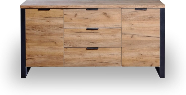 Jahnke Sideboard, Engineered Wood, Kerneiche, One Size