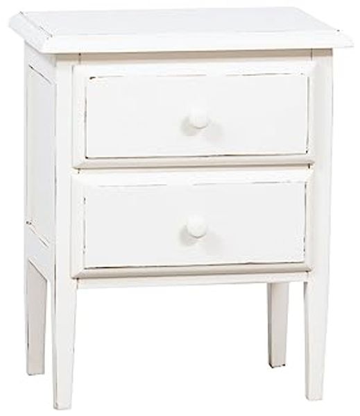 Biscottini Nachttisch aus recyceltem Holz 55 x 35,5 x 65 cm | Nachttisch rustikal | Vintage Nachttische mit antikem Finish