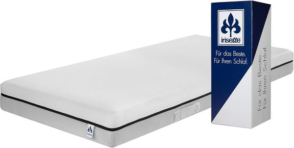 Badenia Bettcomfort Irisette Smart 2 in 1 Duo 7-Zonen Hybridschaummatratze, Härtegrad 3 und 4, 100x200 cm