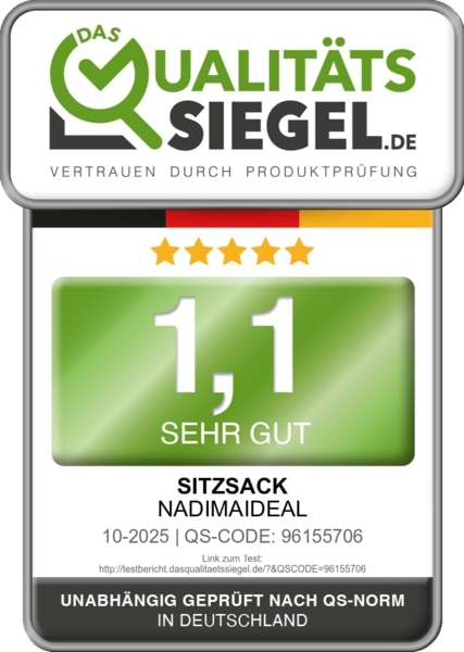 Nadimaideal Sitzsack Tropfenform Kastanie | Bodenkissen für Kinder & Erwachsene | Indoor & Outdoor | Gaming Sitzsack - Sitzkissen - Beanbag | Füllung EPS Perlen (Sunflower, XXL-Durchmesser 88 cm) Bild 6