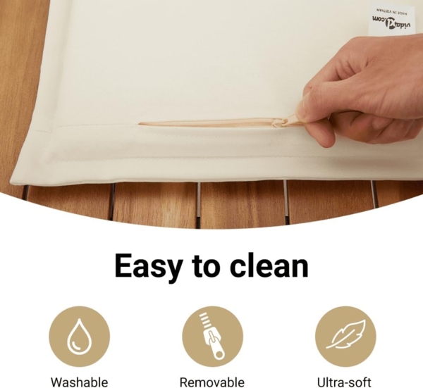 vidaXL 15-tlg. Garten-Essgruppe mit Kissen Beige Poly Rattan 3211774 Bild 6