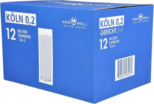 24er Set Kölschgläser 0,2 Liter mit Eichstrich Bild 3