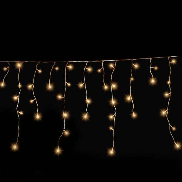 Gartenpirat LED-Lichterkette Eisregen LED-Beleuchtung Weihnachtsdeko für außen mit Timerfunktion, 4,2 m