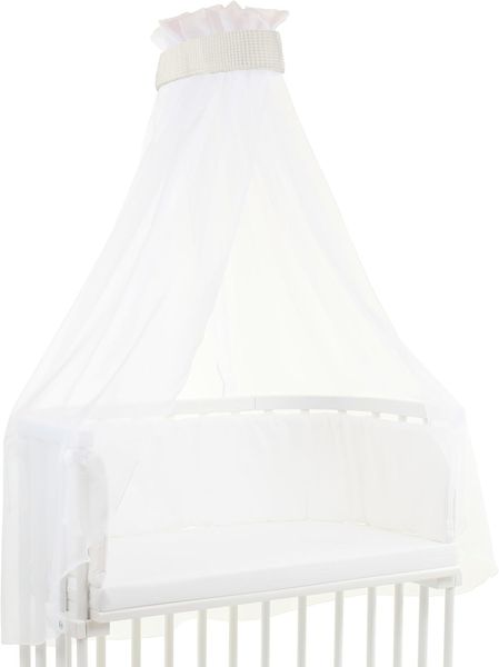 babybay Himmel Waffelpiqué mit Band passend für alle Modelle bis 96 cm Länge, ivory