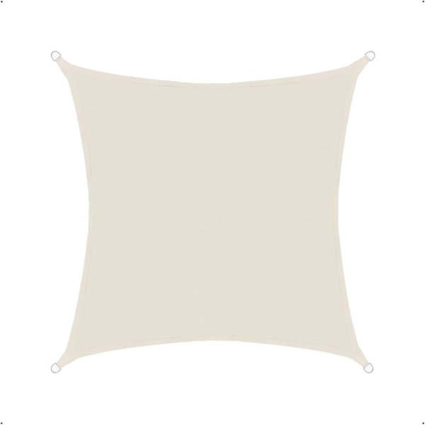 anndora Sonnensegel Tarp 3 x 3 Meter quadratischer Sonnenschutz, luftdurchlässiger Stoff