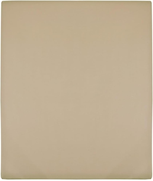 vidaXL Spannbettlaken Jersey Taupe 180x200 cm Baumwolle 136228